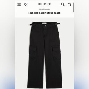 hollister low rise cargo pants
